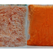 Poszewka Dekoracyjna 40x40cm Włochacz Cieniowy Pomarańcz