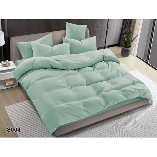 Pościel Clasic Gładka Mikrofibra 160x200 3cz Miętowa