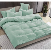 Pościel Clasic Gładka Mikrofibra 160x200 3cz Miętowa