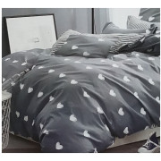 Pościel 220x200 Dwustronna Bawełna Satynowa Collection Serca