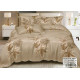 Pościel 160x200 Dwustronna Bawełna Satynowa Collection World Beżowe Li...