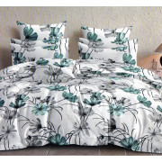 Pościel 160x200 Dwustronna Bawełna Satynowa Collection World Kwiaty