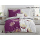 Pościel Dwustronna Bawełniana Elway 140/200 Dmuchawce Fioletowo Szara
