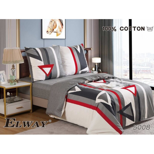 Pościel Dwustronna Bawełniana Elway 140/200 Trójkąty