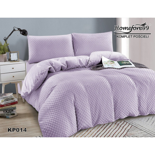 Pościel Mikrofibra Welurowa Minky 160x200 Fiolet