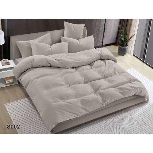 Pościel Clasic Gładka Mikrofibra 160x200 3cz Jasny Szary