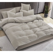 Pościel Clasic Gładka Mikrofibra 160x200 3cz Jasny Szary