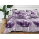 Pościel 3D Satyna Bawełniana 160/200 3cz Fioletowe Serca Z Perełkami