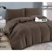 Pościel Mikrofibra Welurowa Minky 220x200 Czekoladowa