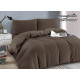 Pościel Mikrofibra Welurowa Minky 220x200 Czekoladowa