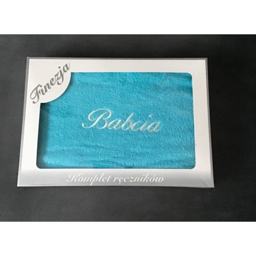 Ręcznik Kąpielowy Bawełniany 70/140 Z Haftem Dla Babci Kartonik
