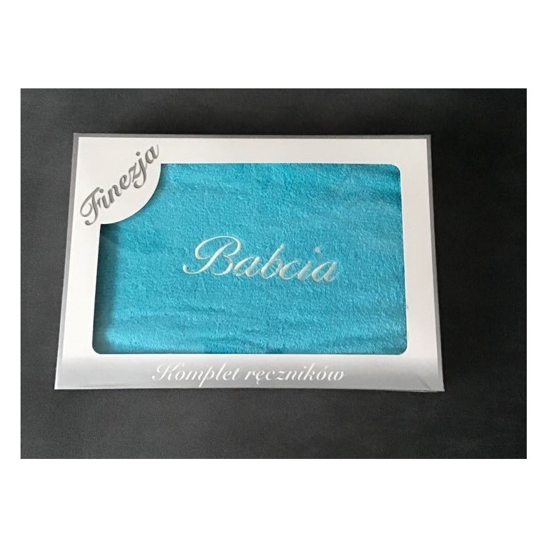 Ręcznik Kąpielowy Bawełniany 70/140 Z Haftem Dla Babci Kartonik