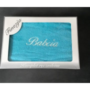 Ręcznik Kąpielowy Bawełniany 70/140 Z Haftem Dla Babci Kartonik
