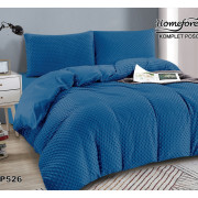 Pościel Mikrofibra Welurowa Minky 220x200 Niebieska