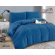 Pościel Mikrofibra Welurowa Minky 220x200 Niebieska