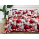 Pościel 3D Satyna Bawełniana 160/200 3cz Czerwone Serca