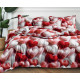 Pościel 3D Satyna Bawełniana 160/200 3cz Czerwone Serca