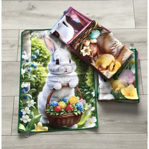 Komplet 5 Szt Ręczników Kuchennych Wielkanocnych 40x60cm Mix Wzorów