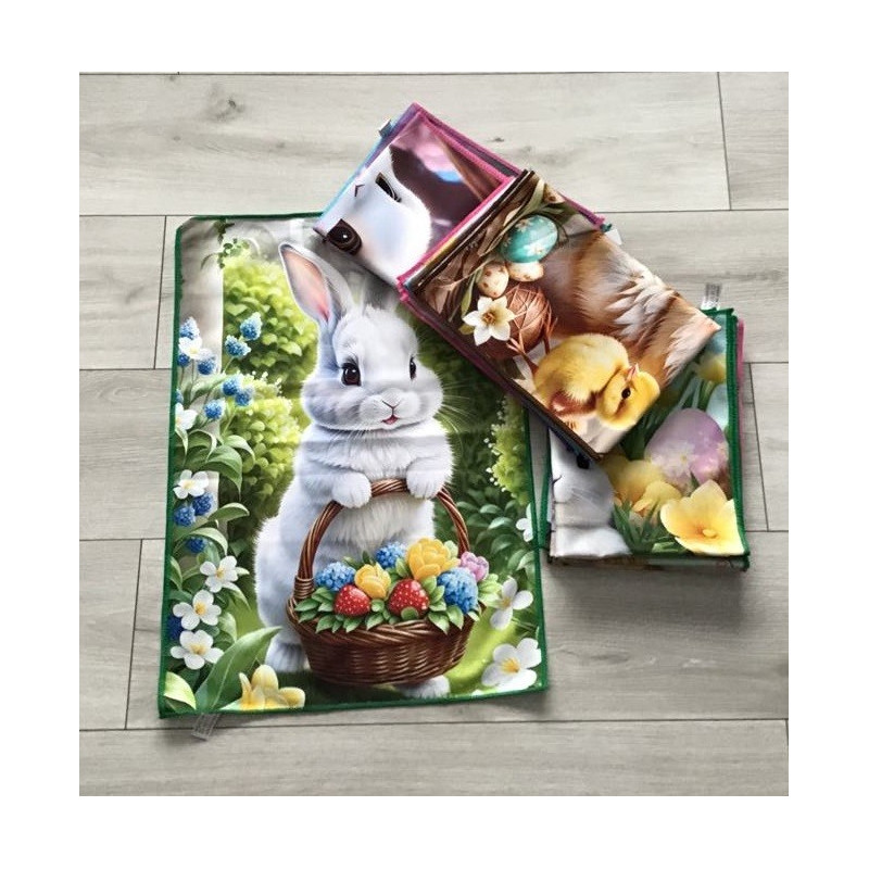 Komplet 5 Szt Ręczników Kuchennych Wielkanocnych 40x60cm Mix Wzorów