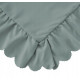 Pościel Z Falbanką Mikrofibra Cotton World 160x200 3cz Jasno Szara