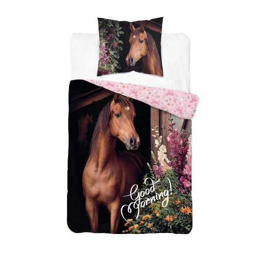 Pościel Młodzieżowa Detexpol 100% Bawełna 160/200 2cz Koń