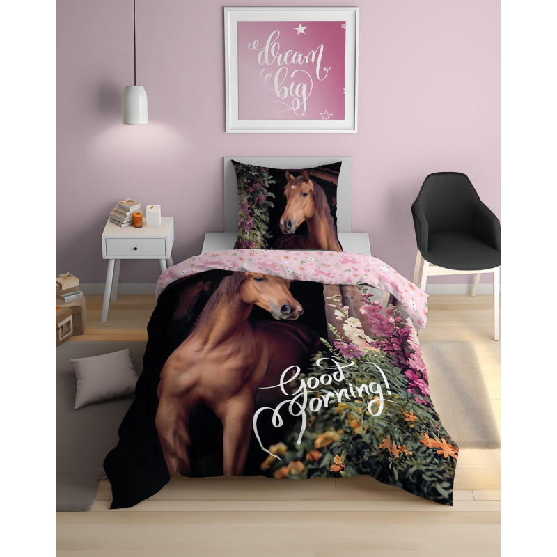 Pościel Młodzieżowa Detexpol 100% Bawełna 160/200 2cz Koń