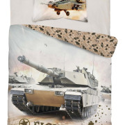 Pościel Młodzieżowa Detexpol 100% Bawełna 160/200 2cz Czołg