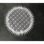 Serwetka Okrągła Koronkowa Biała