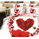 Pościel 3D Satyna Bawełniana 140/200 2cz Serce Walentynki