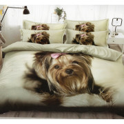 Pościel 3D Satyna Bawełniana 140/200(4cz) Z prześcieradłem York