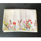 Bieżniki/Serwety Kremowe Z Wzorem Świątecznym Wielkanoc Zajączki