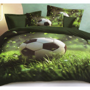 Pościel 3D Satyna Bawełniana 160/200 3cz Piłka Wzór Faktyczny