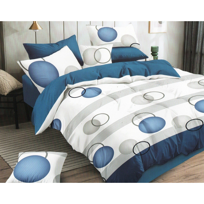 Pościel 3D Satyna Bawełniana 220/200 Z Prześcieradłem Koła