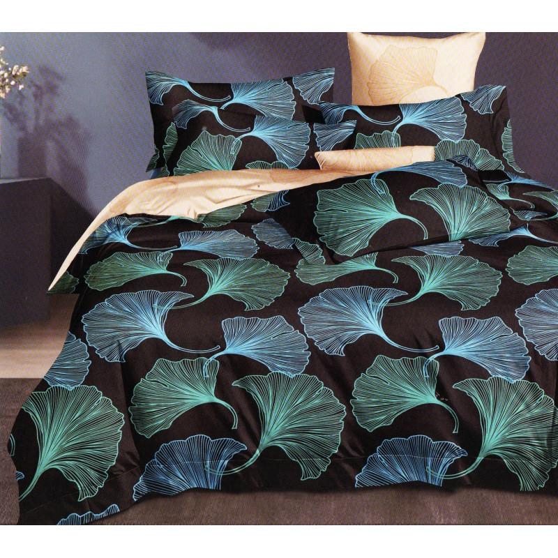 Pościel 160x200 Dwustronna Bawełna Satynowa Collection World Niebieski...