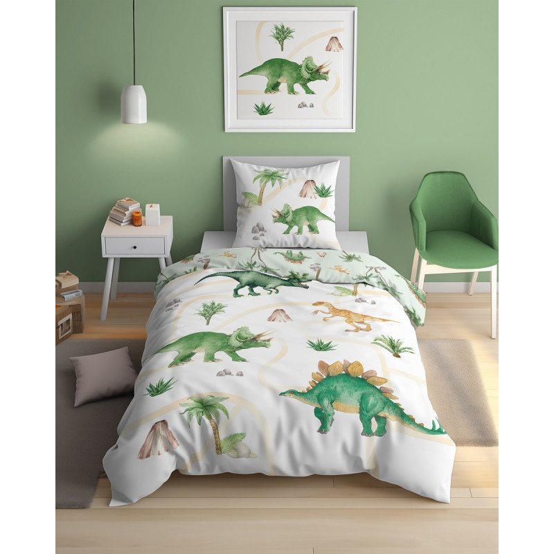 Pościel Młodzieżowa Detexpol 100% Bawełna 160x200 2cz Dinusie