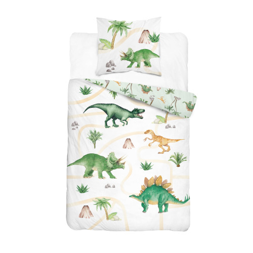 Pościel Młodzieżowa Detexpol 100% Bawełna 140x200 2cz Dinusie