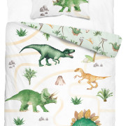 Pościel Młodzieżowa Detexpol 100% Bawełna 140x200 2cz Dinusie