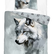 Pościel Młodzieżowa Detexpol 100% Bawełna 140x200 2cz Wilk