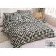 Pościel 140x200 Dwustronna Bawełna Satynowa Collection World Krata