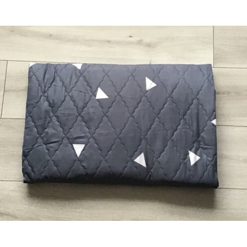 Kołdra Pikowana Cienka Na Lato 160x200 Szara W Trójkaty