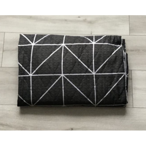 Kołdra Pikowana Cienka Na Lato 160x200 Ciemno Szara