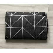 Kołdra Pikowana Cienka Na Lato 160x200 Ciemno Szara