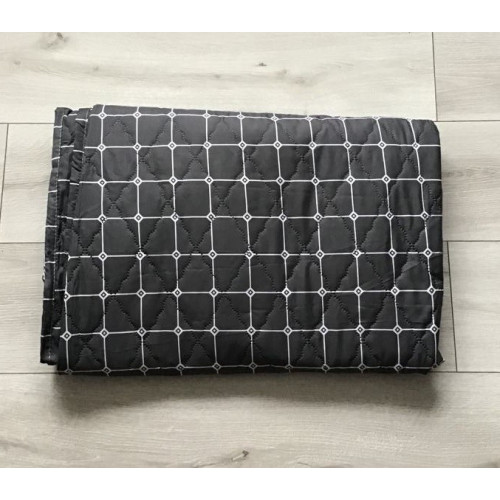 Kołdra Pikowana Cienka Na Lato 160x200 Szara Kwadraty