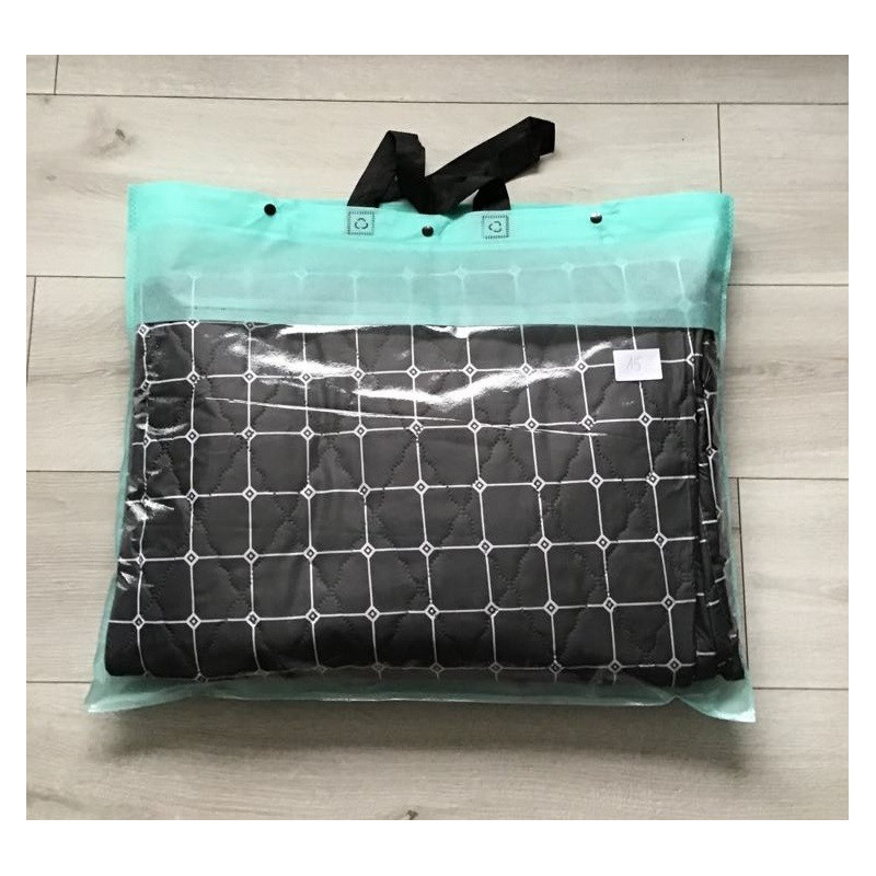 Kołdra Pikowana Cienka Na Lato 160x200 Szara Kwadraty