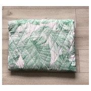 Kołdra Pikowana Cienka Na Lato 160x200 Zielone Liście