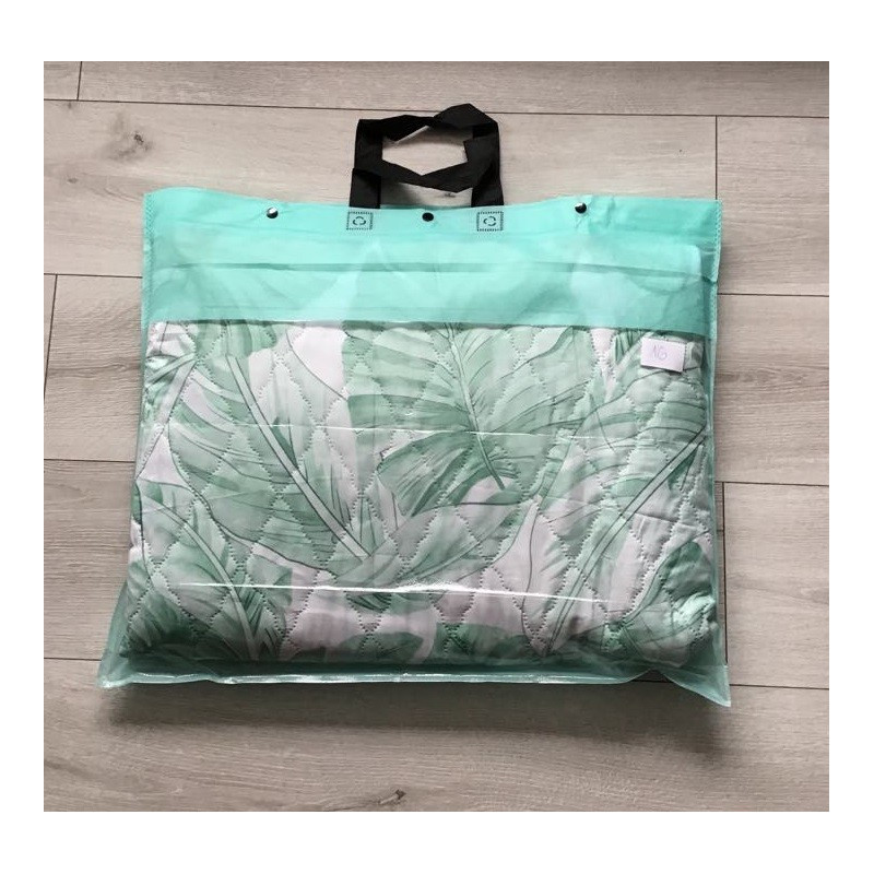 Kołdra Pikowana Cienka Na Lato 160x200 Zielone Liście