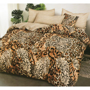 Pościel 3D Satyna Bawełniana 160/200 z Prześcieradłem Panterka