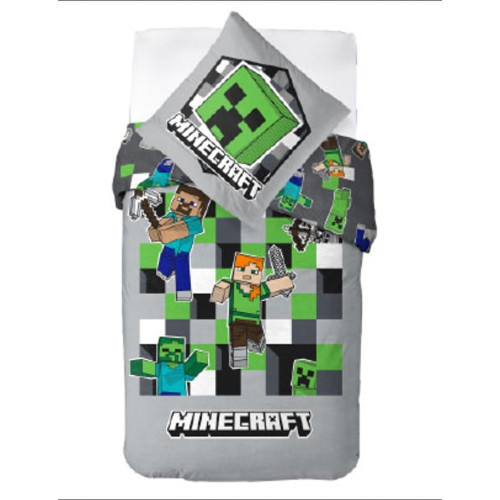 Pościel Bawełniana Licencyjna 160x200 2cz Minecraft