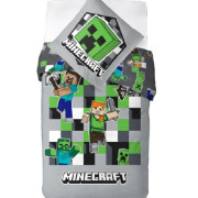 Pościel Bawełniana Licencyjna 160x200 2cz Minecraft