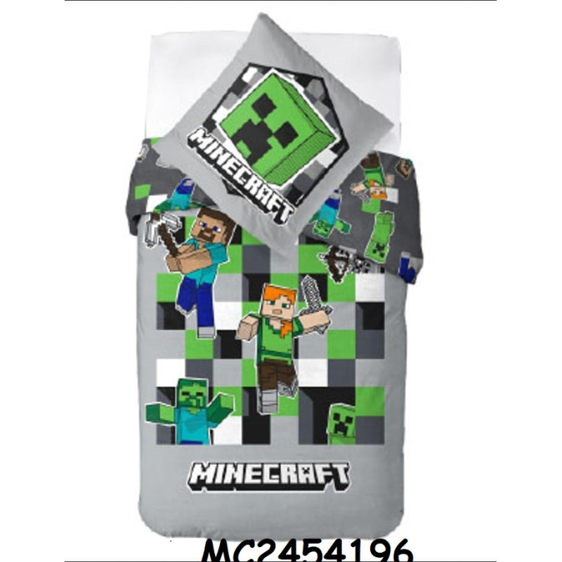 Pościel Bawełniana Licencyjna 160x200 2cz Minecraft
